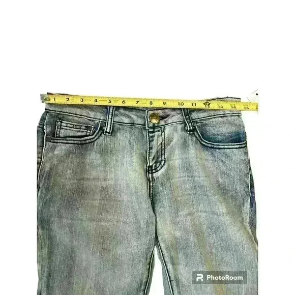 New! Y2k Sean Jean Paneled Jeans Low Rise Skinny Zippered Ankle Women's Size 27 - Picture 8 of 8